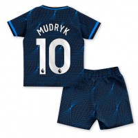 Chelsea Mykhailo Mudryk #10 Gostujuci Dres za djecu 2023-24 Kratak Rukav (+ Kratke hlače)